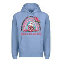 Colony Blue nurse life spring rainbow Premium Hoodie - BarkalooDesign