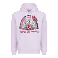 Lilac nurse life spring rainbow Premium Hoodie - BarkalooDesign