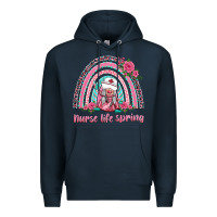 Navy nurse life spring rainbow Premium Hoodie - BarkalooDesign