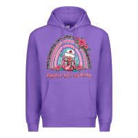 Purple nurse life spring rainbow Premium Hoodie - BarkalooDesign
