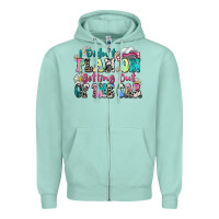 Seafoam i didn't plan on getting out of the car Zipper Hoodie - Zillion Design Studio