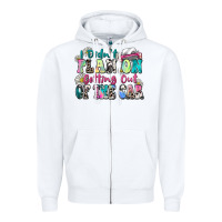 White i didn't plan on getting out of the car Zipper Hoodie - Zillion Design Studio