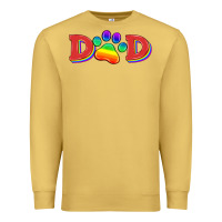 Antique Gold lgbtq dad and paw Premium Sweatshirt - HRA Design Shop