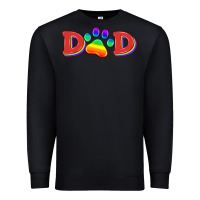 Black lgbtq dad and paw Premium Sweatshirt - HRA Design Shop