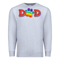 Heather Grey lgbtq dad and paw Premium Sweatshirt - HRA Design Shop