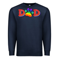 Navy lgbtq dad and paw Premium Sweatshirt - HRA Design Shop