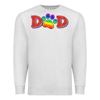 Oatmeal Heather lgbtq dad and paw Premium Sweatshirt - HRA Design Shop
