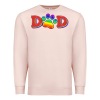 Pale Pink lgbtq dad and paw Premium Sweatshirt - HRA Design Shop