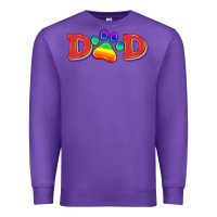 Purple lgbtq dad and paw Premium Sweatshirt - HRA Design Shop