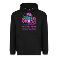 Black ohana means family Heavyweight Hoodie - Zillion Design Studio