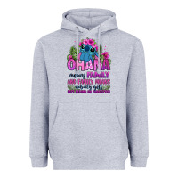 Heather Grey ohana means family Heavyweight Hoodie - Zillion Design Studio