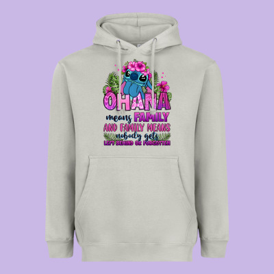 Ohana Means Family Heavyweight Hoodie Designed By Zillion Design Studio