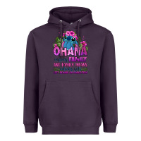 Plum ohana means family Heavyweight Hoodie - Zillion Design Studio
