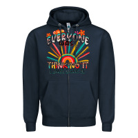 Navy everyone was thinking it i just said it Zipper Hoodie - Zillion Design Studio