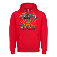 Red everyone was thinking it i just said it Zipper Hoodie - Zillion Design Studio