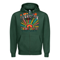 Sports Green everyone was thinking it i just said it Zipper Hoodie - Zillion Design Studio