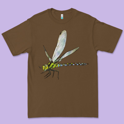 Blue And Yellow Dragonfly Premium Tee Designed By Lillyallendesigns