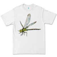 White Blue And Yellow Dragonfly Premium Tee - LillyAllenDesigns
