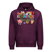 Mauve Wine behavior specialist Urban Hoodie - MaliasSmallBusiness