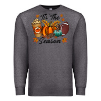 Charcoal Heather tis the season Premium Sweatshirt - RacoonDesign