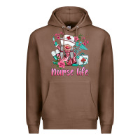 Chestnut nurse gnomies nurse  life spring Premium Hoodie - BarkalooDesign