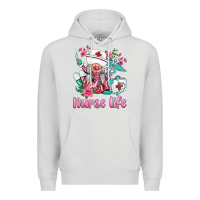 Dove Grey nurse gnomies nurse  life spring Premium Hoodie - BarkalooDesign