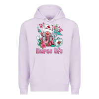 Lilac nurse gnomies nurse  life spring Premium Hoodie - BarkalooDesign