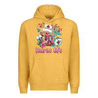 Mustard nurse gnomies nurse  life spring Premium Hoodie - BarkalooDesign