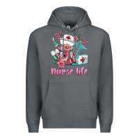 Rock nurse gnomies nurse  life spring Premium Hoodie - BarkalooDesign