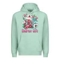 Seafoam nurse gnomies nurse  life spring Premium Hoodie - BarkalooDesign