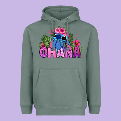 Ohana Stitch Heavyweight Hoodie Designed By Zillion Design Studio