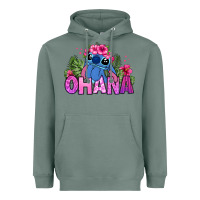 Sage ohana stitch Heavyweight Hoodie - Zillion Design Studio