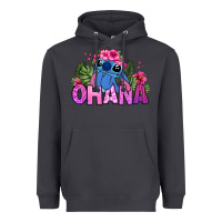 Smoke ohana stitch Heavyweight Hoodie - Zillion Design Studio