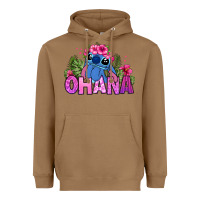 Toasted Coconut ohana stitch Heavyweight Hoodie - Zillion Design Studio