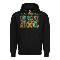 Black a little country a little hood Zipper Hoodie - texasbilliewilder