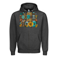 Charcoal Heather a little country a little hood Zipper Hoodie - texasbilliewilder