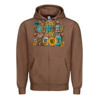 Chestnut a little country a little hood Zipper Hoodie - texasbilliewilder