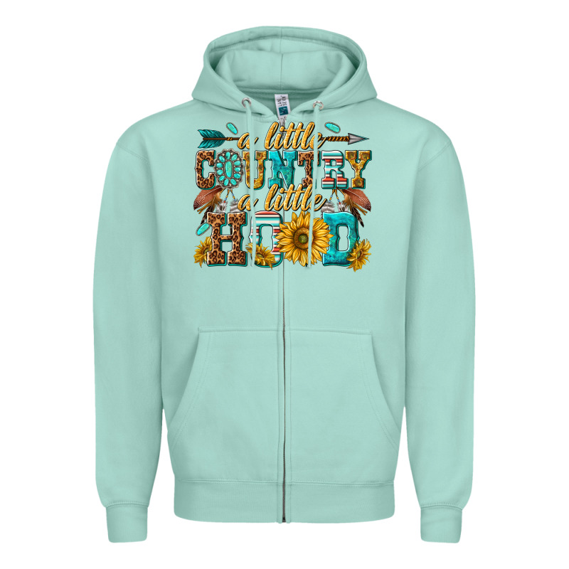 A Little Country A Little Hood Zipper Hoodie by texasbilliewilder | Teevron