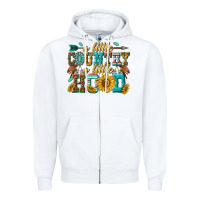 White a little country a little hood Zipper Hoodie - texasbilliewilder