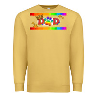 Antique Gold lgbtq dad  libbey glass Premium Sweatshirt - HRA Design Shop