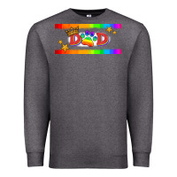 Charcoal Heather lgbtq dad  libbey glass Premium Sweatshirt - HRA Design Shop