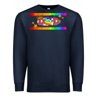 Navy lgbtq dad  libbey glass Premium Sweatshirt - HRA Design Shop
