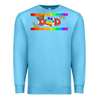 Ocean Blue lgbtq dad  libbey glass Premium Sweatshirt - HRA Design Shop