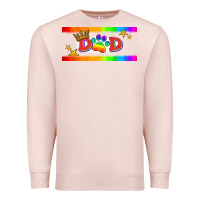 Pale Pink lgbtq dad  libbey glass Premium Sweatshirt - HRA Design Shop
