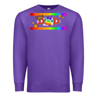 Purple lgbtq dad  libbey glass Premium Sweatshirt - HRA Design Shop