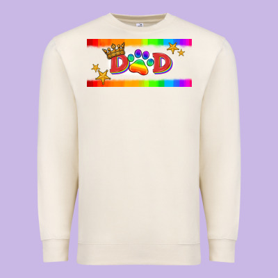 Lgbtq Dad  Libbey Glass Premium Sweatshirt Designed By Hra Design Shop
