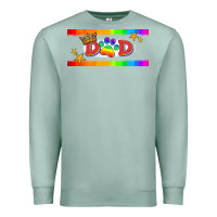 Seafoam lgbtq dad  libbey glass Premium Sweatshirt - HRA Design Shop