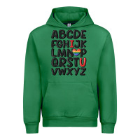 Emerald pride alphabet Urban Hoodie - MaliasSmallBusiness