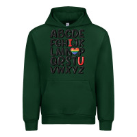 Forest Green pride alphabet Urban Hoodie - MaliasSmallBusiness