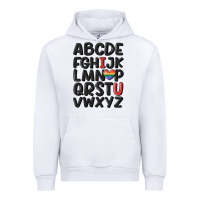 White pride alphabet Urban Hoodie - MaliasSmallBusiness